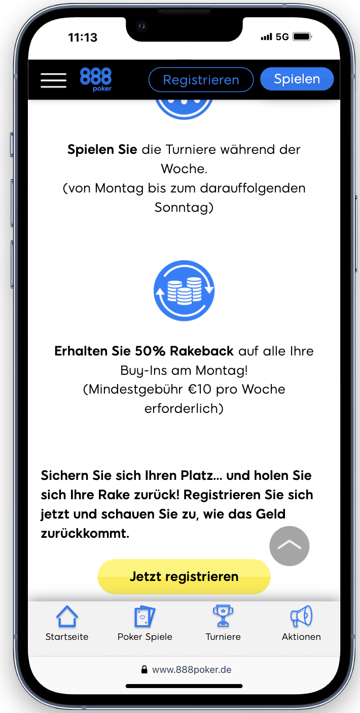 888poker rakeback