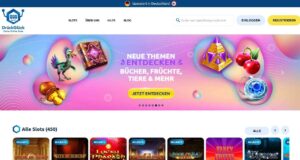 DrückGlück Casino Website mit Spielen und Angeboten.