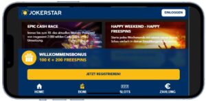 Jokerstar Casino Bonus.