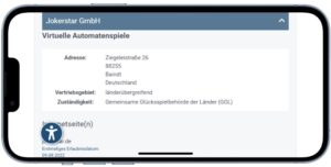 Jokerstar Casino Lizenz der Gemeinsamen Glücksspielbehörde der Länder.