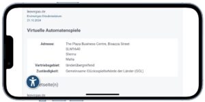 LeoVegas Casino Lizenz der Gemeinsamen Glücksspielbehörde der Länder.
