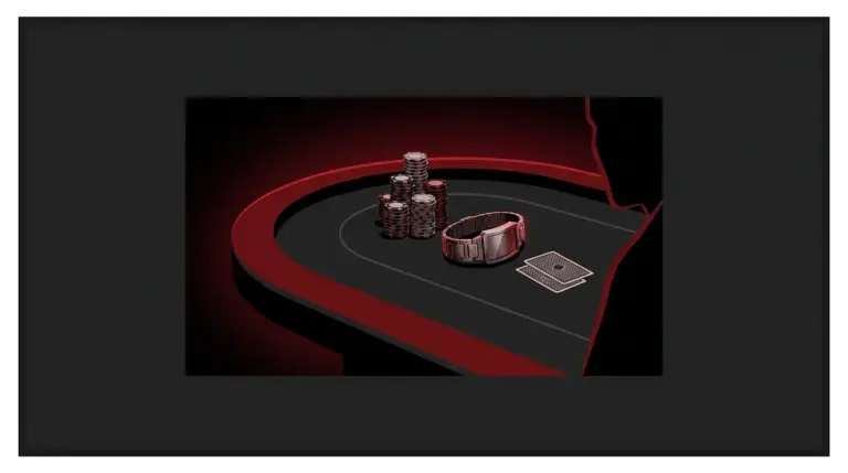 Pokerturnier-Trophäe und Chips auf einem dunklen Finaltisch als Symbol für Lococos WCOOP-Sieg