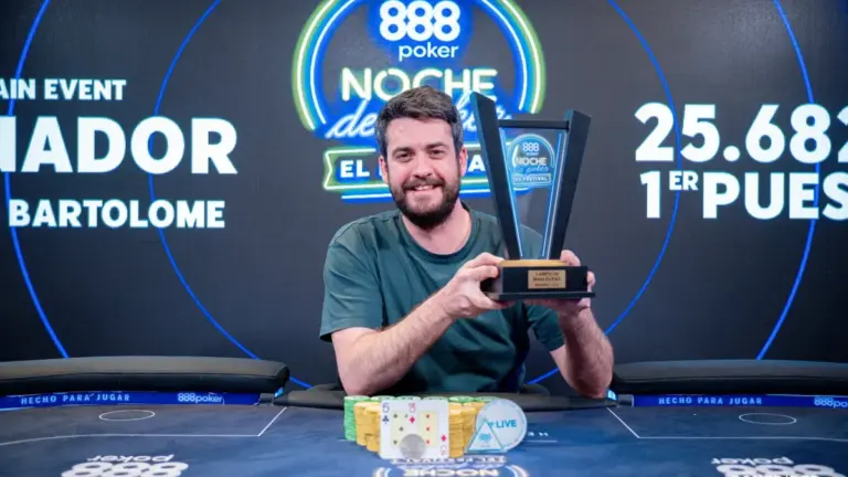 Nacho Bartolomé: El gran ganador del Main Event de Noche de Poker El Festival 888
