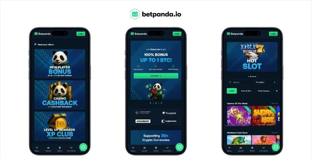 Top 3 casinos sin KYC mejor valorados - Betpanda