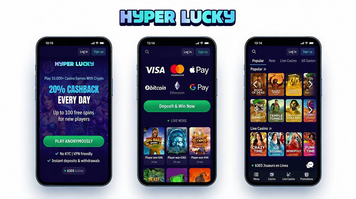 Top 3 de los casinos con crypto y Bitcoin más atractivos - Hyper Lucky