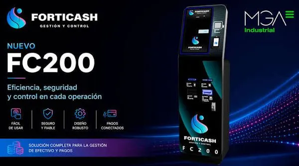 MGA Industrial lanza el nuevo cajero Forticash FC200 para facilitar la gestión de efectivo en las salas de juego