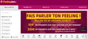 Feeling Bet casino avec bonus cashback