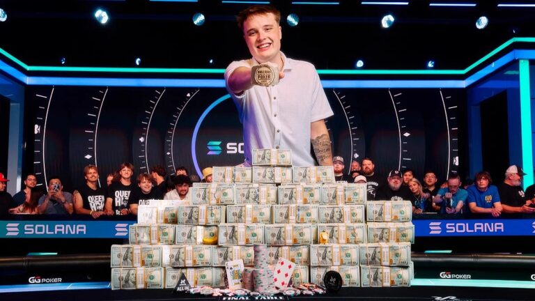 Lucas Jumalon gagne le Main Event des WSOP 2026
