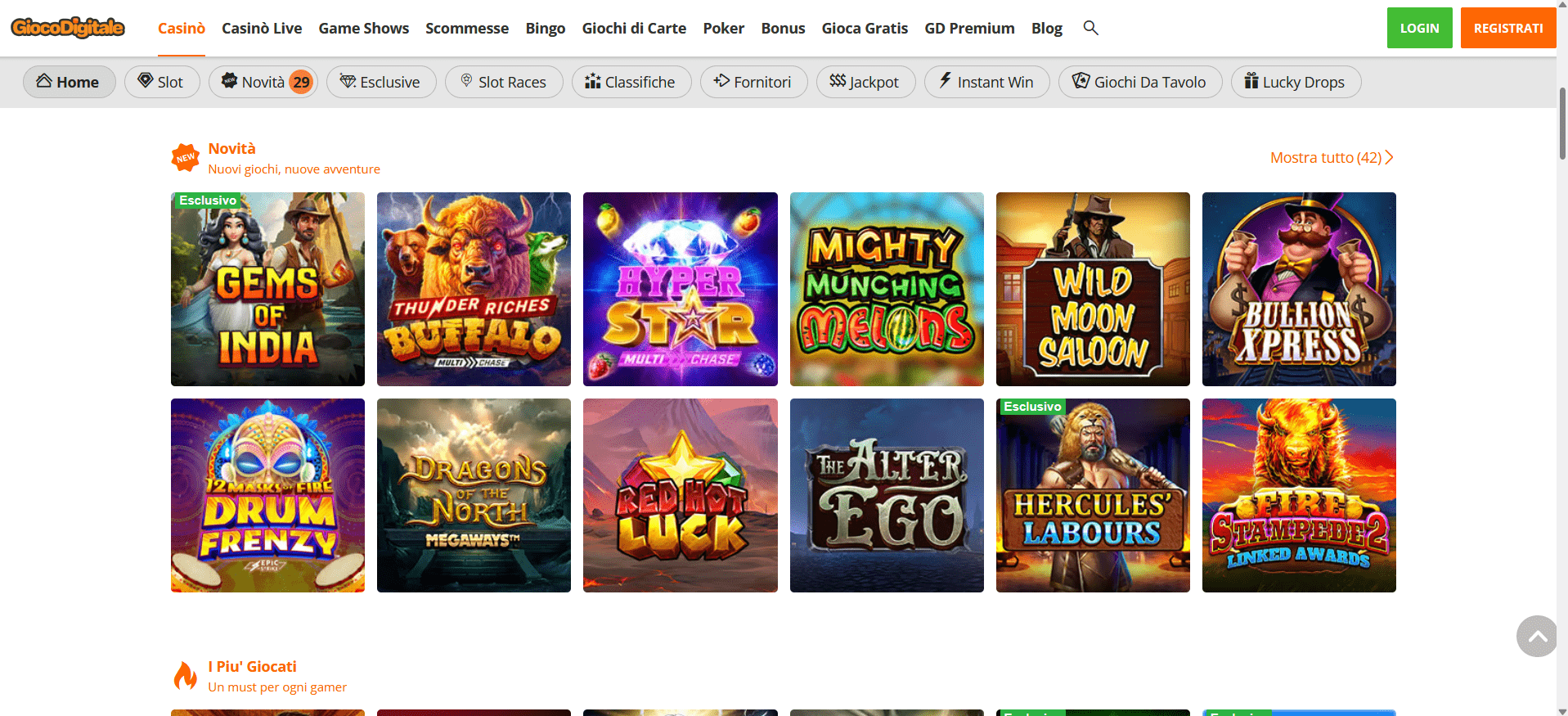 Nuovi casino online a Gennaio 2026