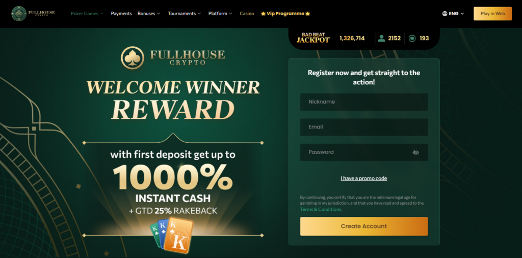fullhousecrypto, freeroll poker