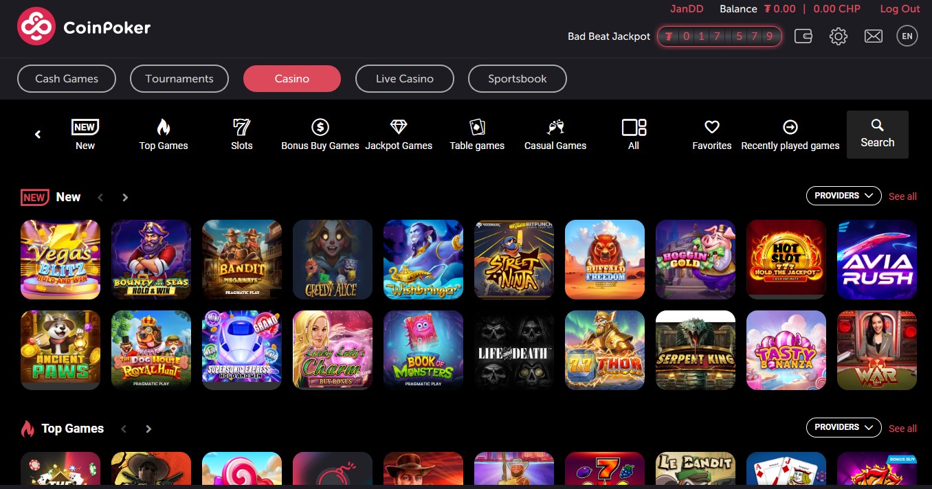 CoinPoker – Poker zonder registratie met crypto en rakeback tot 33%