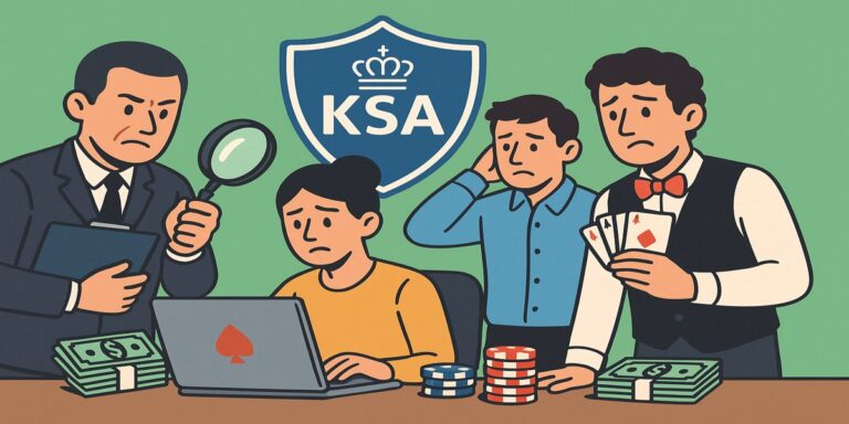 Medewerkers Ksa geven aanwijzing aan online casino personeel