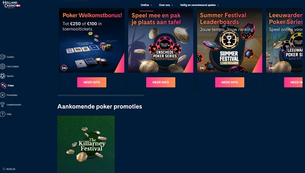 Holland Casino brengt de mogelijkheid om je online te kwalificeren voor toernooien in Nederland