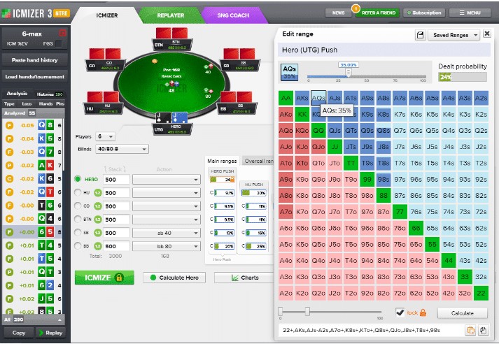 ICMIZER is een gespecialiseerde tool voor pokertoernooien