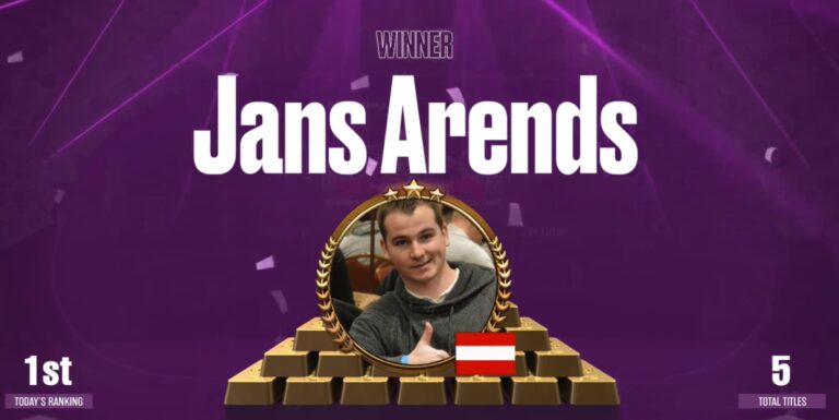 ggmillions jans arends vijfde titel