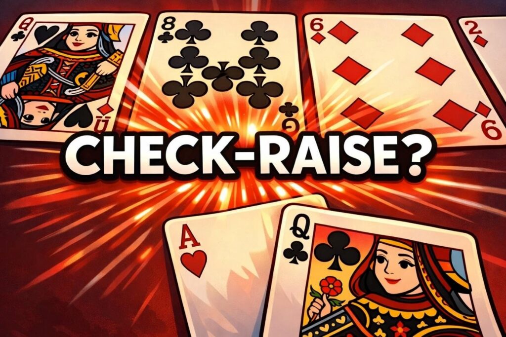 De check-raise in poker – Wat is het en wanneer pas je het toe?