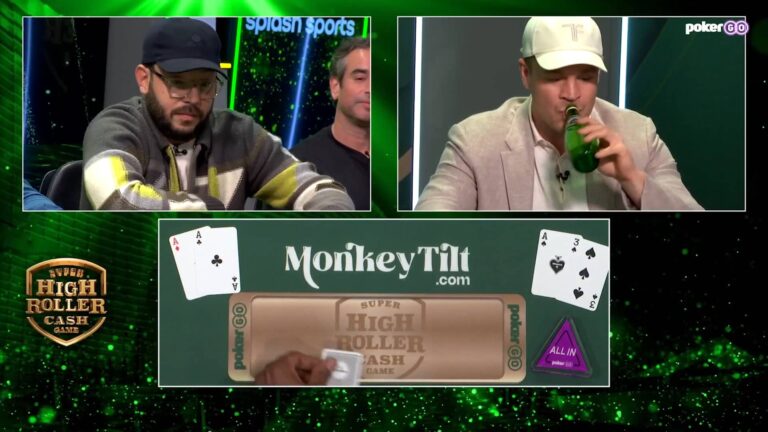 Miljoenen vliegen over tafel in laatste Super High Roller Cash Game