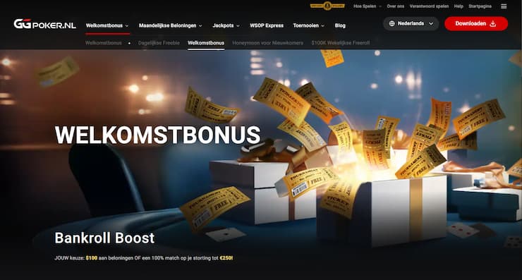 GGPoker welcome bonus, choose between rewards or cash