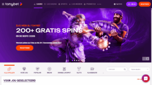 Tonybet casino met iDIN verificatie