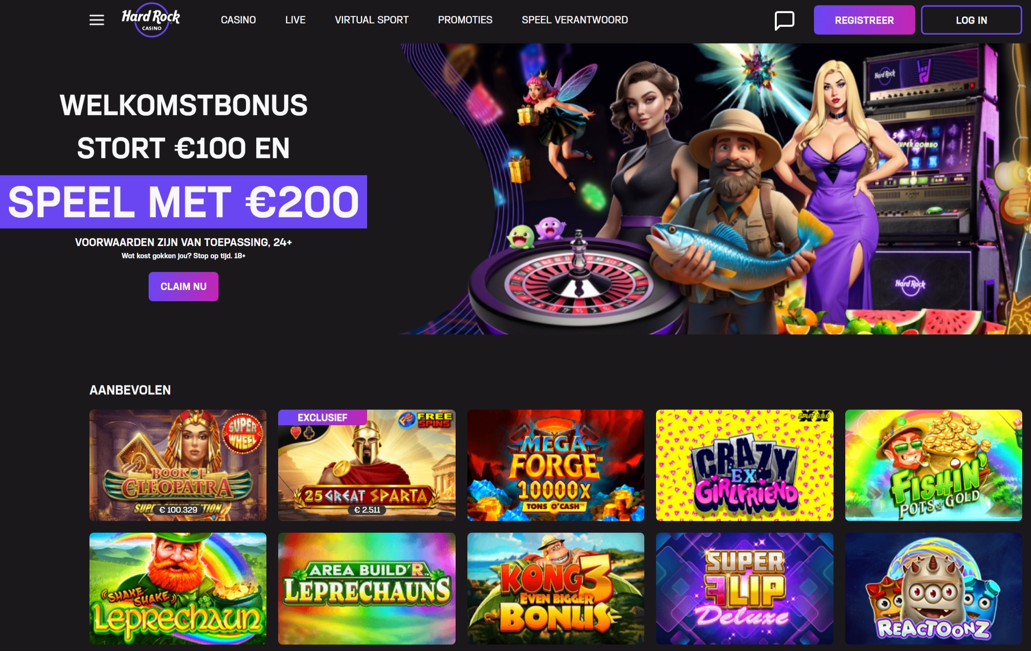 Hardrock casino casino app homepagina
