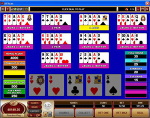 All Aces video poker