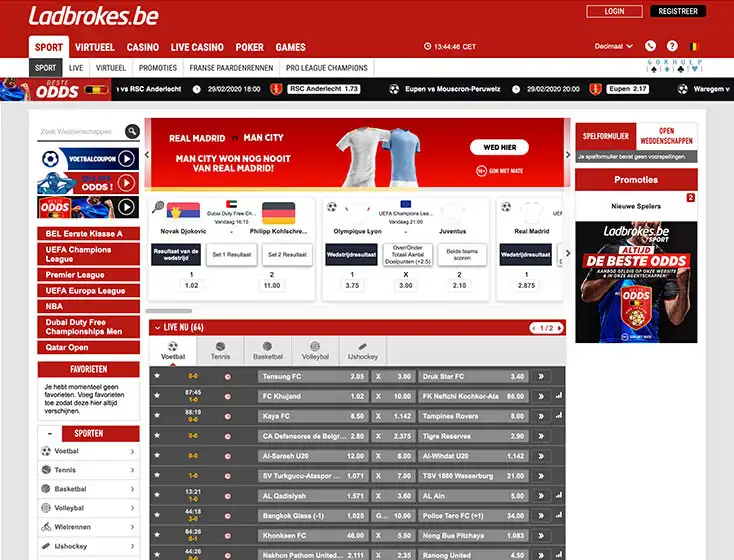 Ladbrokes Belgische bookmaker met online en winkel ervaring
