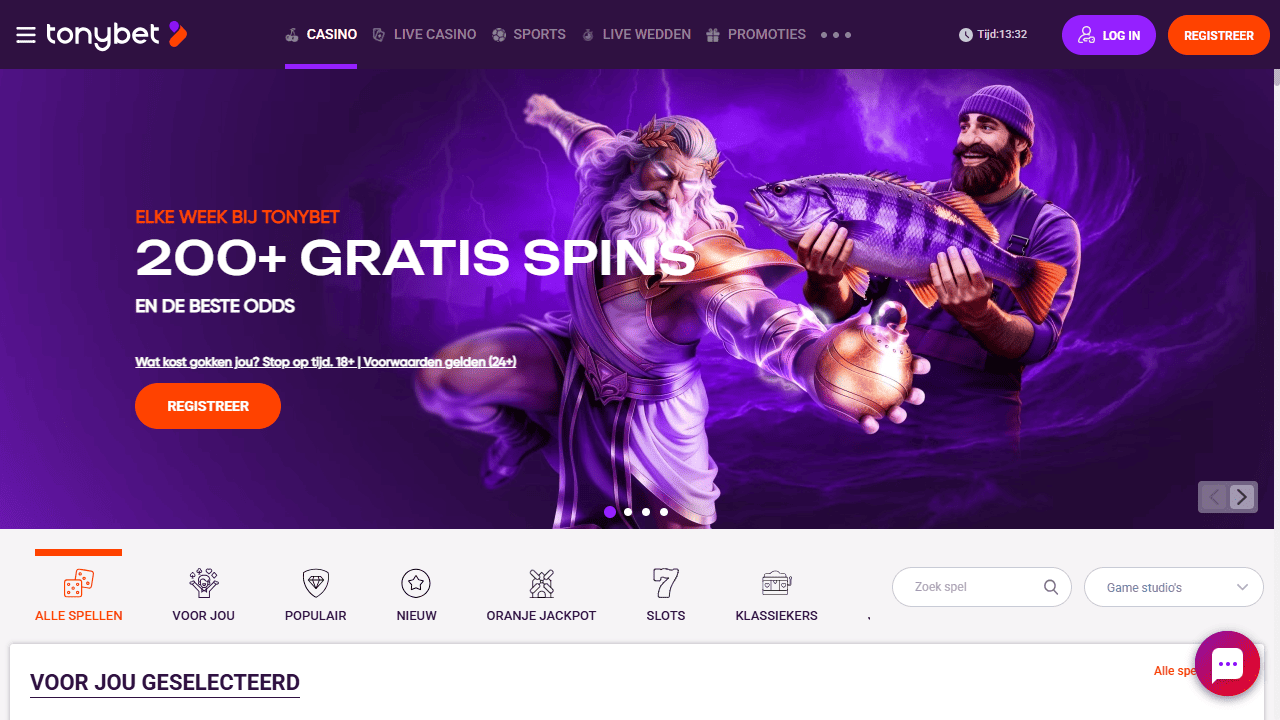 Tonybet gratis spins casino homepage
