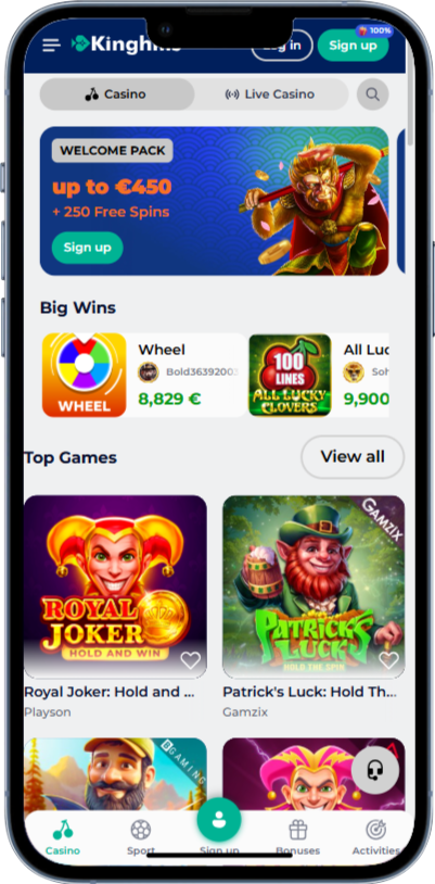 Kinghills Casino App