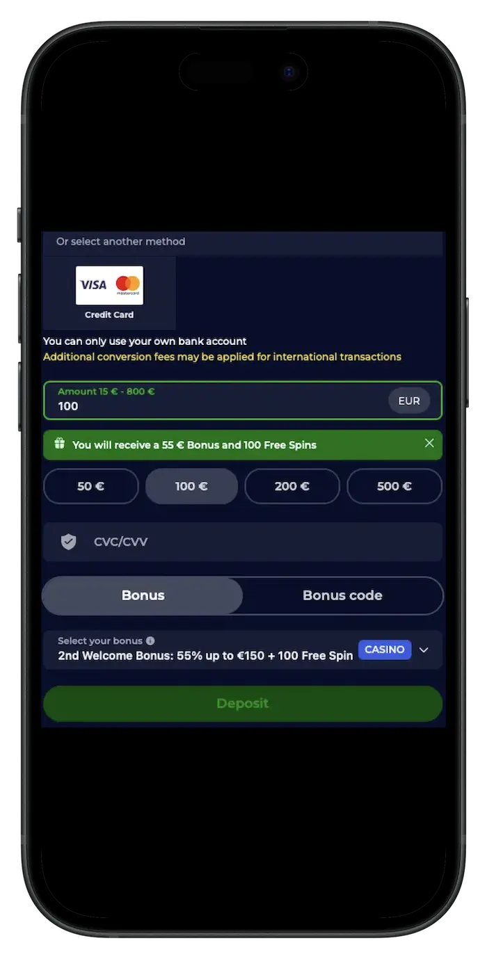 Ninewin Casino Interface