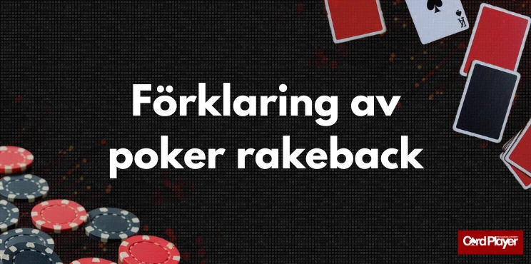 Texten hur du aktiverar en rakeback bonus omgiven av guldmynt och inslagna presenter.