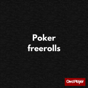Logo för poker freerolls guide av Card Player.