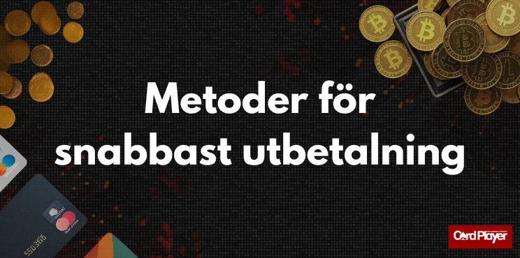 Metoder för snabbast utbetalning brevid betalkort, mynt och kryptovalutor.