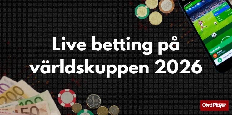 Live betting på världskuppen 2026 med mobil sportsbook och pengar.
