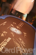 Autographed Poker Table