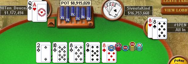 Sunday Million final table 2007-03-04