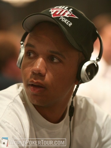 Phil Ivey on day 1 of the World Poker Challenge