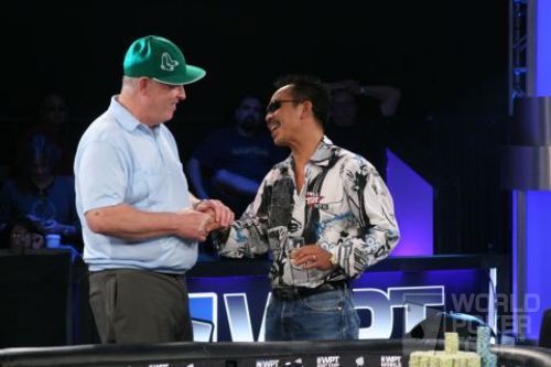 Dan Harrington and David Pham at thte 2007 Legends final table Dan Harrington and David Pham at thte 2007 Legends final table
