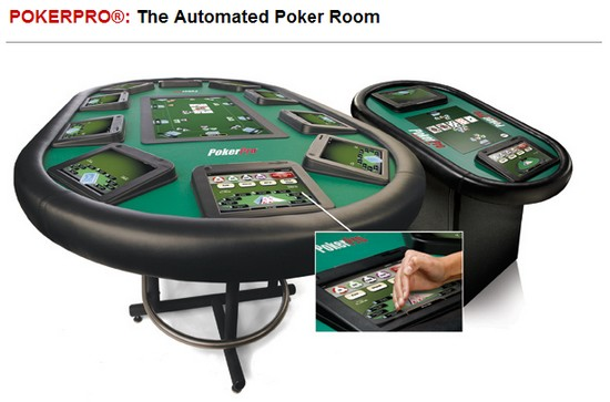 PokerTek PokerPro automated poker tables PokerTek PokerPro automated poker tables