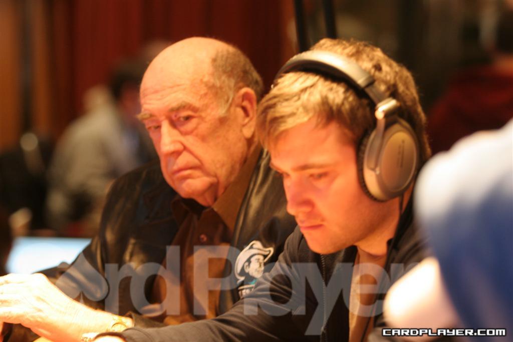 Doyle Brunson and Eugene Katchalov on Day 2 of the 2008 Doyle Brunson Classic Championship Doyle Brunson and Eugene Katchalov on Day 2 of the 2008 Doyle Brunson Classic Championship
