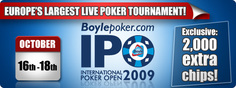 International Poker Open sells out direct buy in seats International Poker Open sells out direct buy in seats