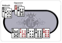 Hellmuth's WSOPE Hand