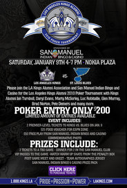 A flyer for the San Manuel poker tournament