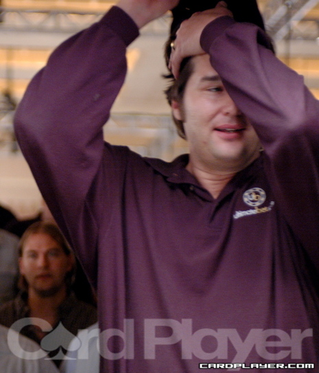 Phil Hellmuth had a frustrating day at the tables.