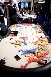 Aftermath of the Robbery -- Photo Courtsey of PokerStars Aftermath of the Robbery -- Photo Courtsey of PokerStars