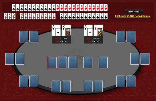Card Player's Texas Hold'em Odds Calculator Card Player's Texas Hold'em Odds Calculator