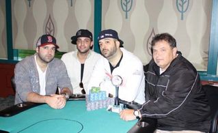 Left to Right: Hejinian, Fabrizio Sarra, John Agelakis, and Kent Bowley. Credit: Foxwoods Left to Right: Hejinian, Fabrizio Sarra, John Agelakis, and Kent Bowley. Credit: Foxwoods