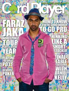 Faraz Jaka is on the cover of the latest Card Player magazine