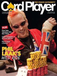 Phil Laak is on the cover of the latest Card Player magazine