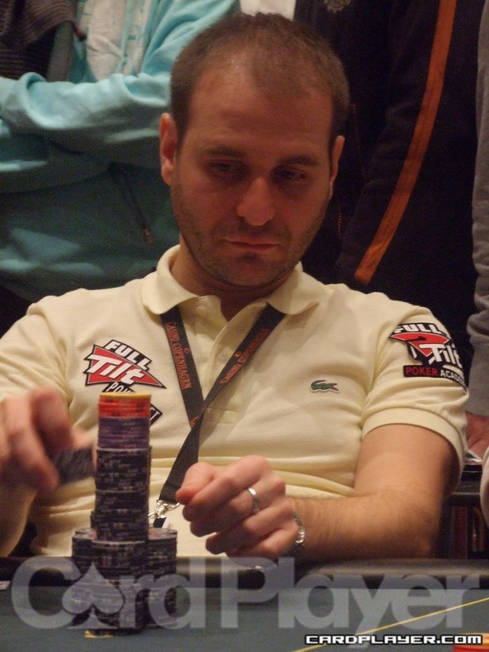 Roberto Romanello finished Day 2 second in chips. Roberto Romanello finished Day 2 second in chips.