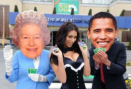 Georgia Salpa plays poker with President Barack Obama and Queen Elizabeth II Georgia Salpa plays poker with President Barack Obama and Queen Elizabeth II